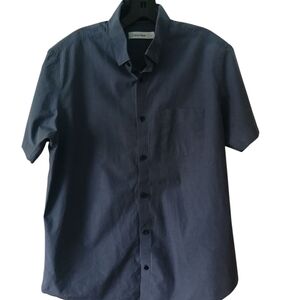 Calvin Klein Blue Casual Button Down Shirt Classic Style